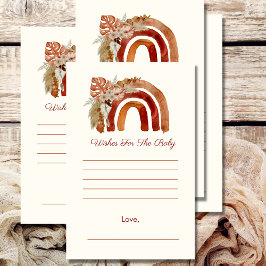 Önskemål för Baby Earth Tone Boho Rainbow Tropical