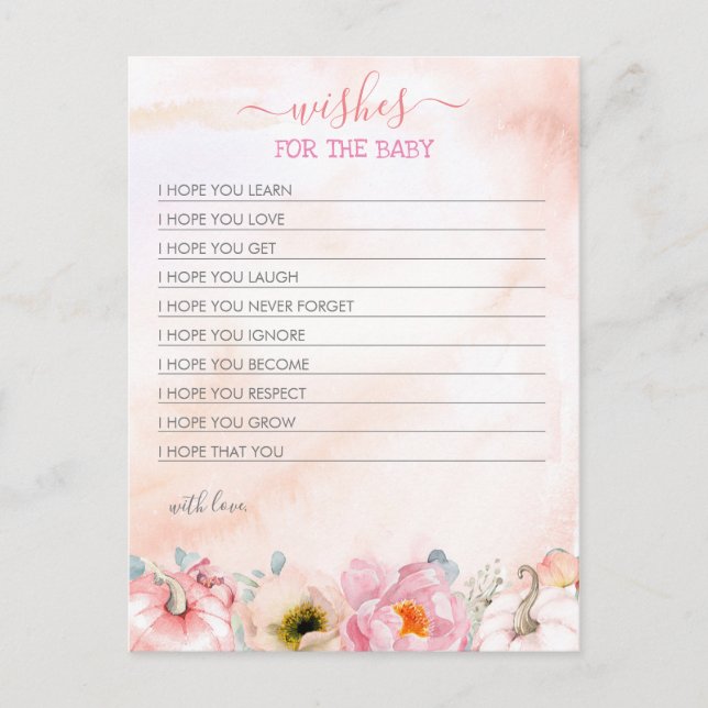 Önskemål för Baby-ficktjuvskytte för skolflickor Vykort (Framsida)