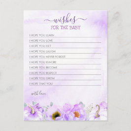 Önskemål för Baby-ficktjuvskytte för skolflickor Vykort