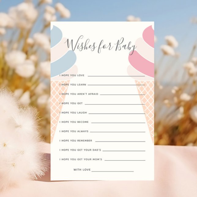 Önskemål for Baby Ice Cream Pastel Gender Reveal (Skapare uppladdad)