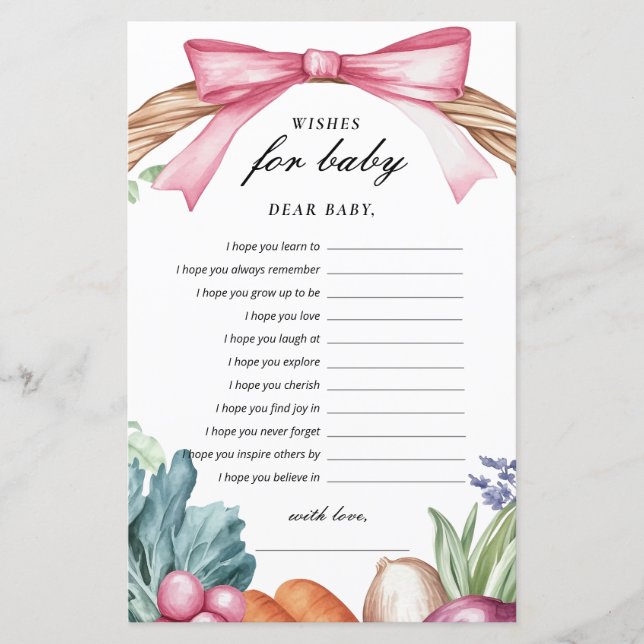 Önskemål för Baby lokalt växande babyvisningsspel  (Framsida)