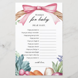 Önskemål för Baby lokalt växande babyvisningsspel 