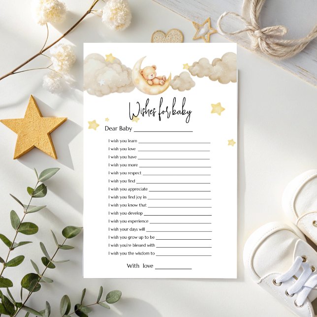 Önskemål för Baby - Över babyskabinen Måne (Skapare uppladdad)