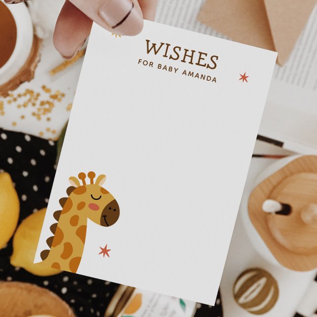 Önskemål för baby. Råd om akut giraffa-djursafari Tilläggskort (Skapare uppladdad)