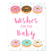Önskemål för Baby Rosa Donut Sprinkle Sign