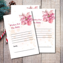 Önskemål för baby-spel en liten snöflingpoinsettia