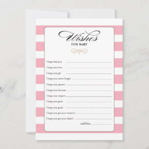 Önskemål för Baby-spelkort - Rosa Rådkort