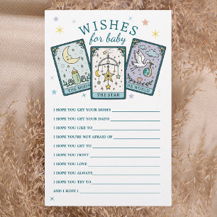 Önskemål för Baby Tarot Baby Shower-spel Flygblad