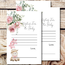 Önskemål för baby-vilt, sött liten lammblomma rosa