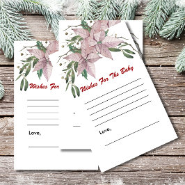 Önskemål för babyduschspel Vintern baby i blomman