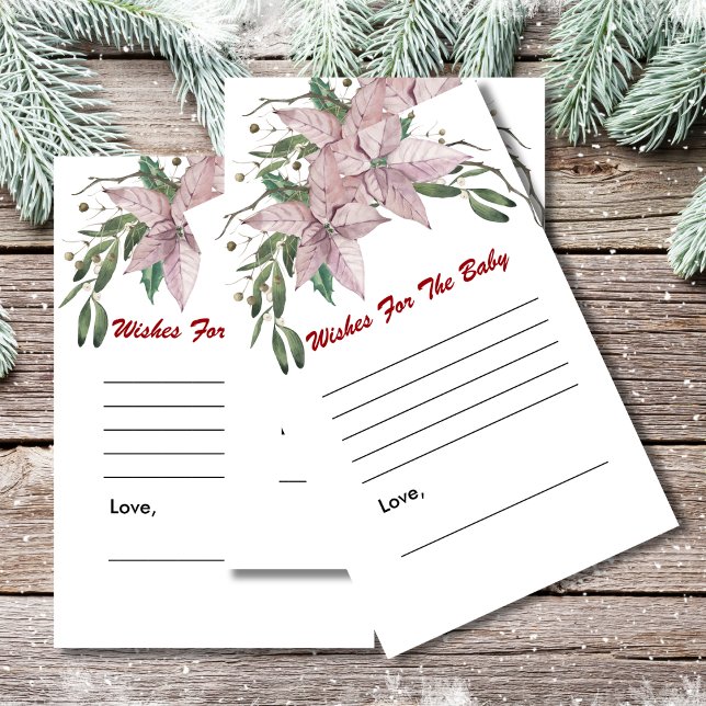 Önskemål för babyduschspel Vintern baby i blomman (Skapare uppladdad)