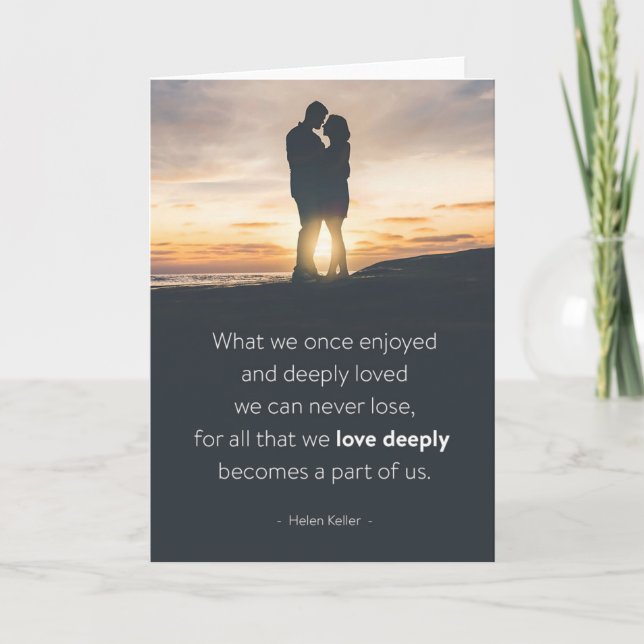 Önskemål för beklagande för sympatikort "djupt kort (Framsida)