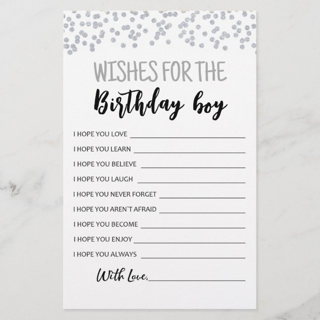 Önskemål för Birthday-Födelsedagsfesten (Framsida)