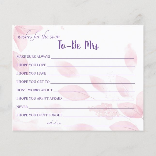 Önskemål för det kort för Möhippa som snart kommer Flygblad (Framsidan)