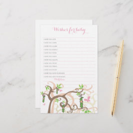 Önskemål för Flicka-ärtor i ett Pod babyvilt