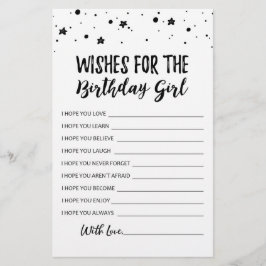 Önskemål för Födelsedagsfest av födelsedagsflicka