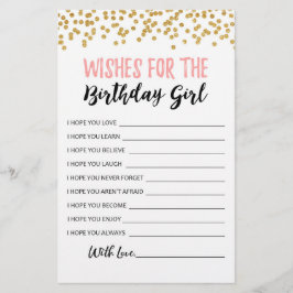 Önskemål för Födelsedagsfest av födelsedagsflicka