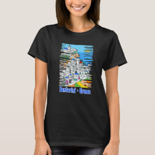Önskemål för Grekland Souvenir från Resa till Sant T Shirt