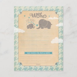 Önskemål för Pojke - Elefantkort Rådkort