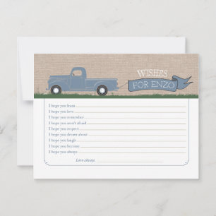 Önskemål för Pojke - Lastbil-rådgivningskort Rådkort