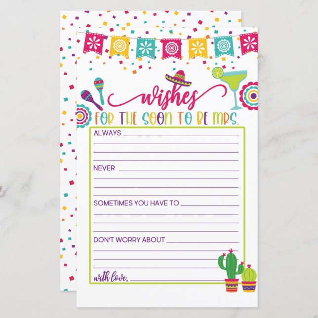 Önskemål för snart till fru. - Fiesta WH (Fram/baksida)