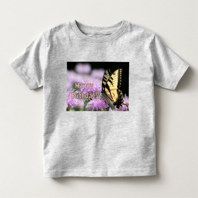 Önskemål för svensk fjäril t shirt (Framsida)