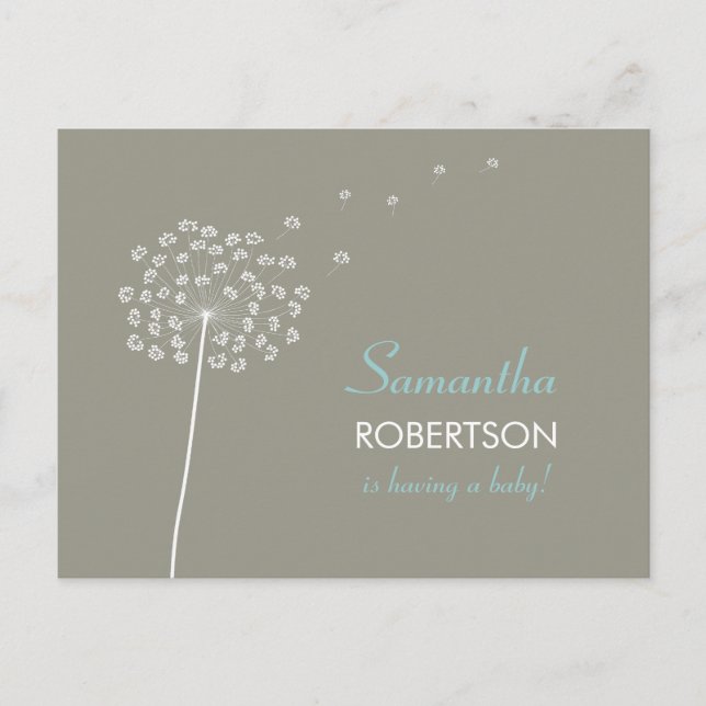 Önskemål för vykortsinbjudan för babyskor inbjudan vykort (Framsida)