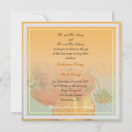 Önskemål från föräldrar i Bride och Groom, bröllop Inbjudningar
