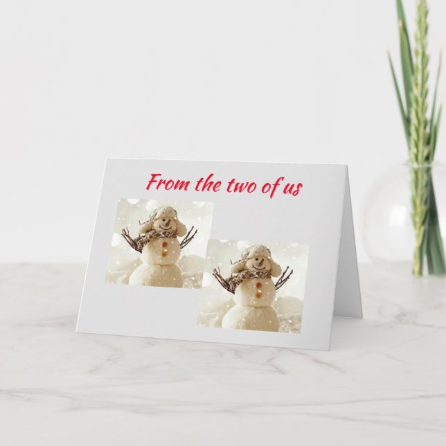 ÖNSKEMÅL FRÅN HELGDAG "TVÅ AV OSS" HELGKORT (Framsida)