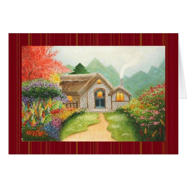 Önskemål hemifrån att returnera hälsningskort (Framsidan Horizontal)