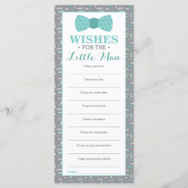 Önskemål-kort, babyskor, lille man, 25-pack