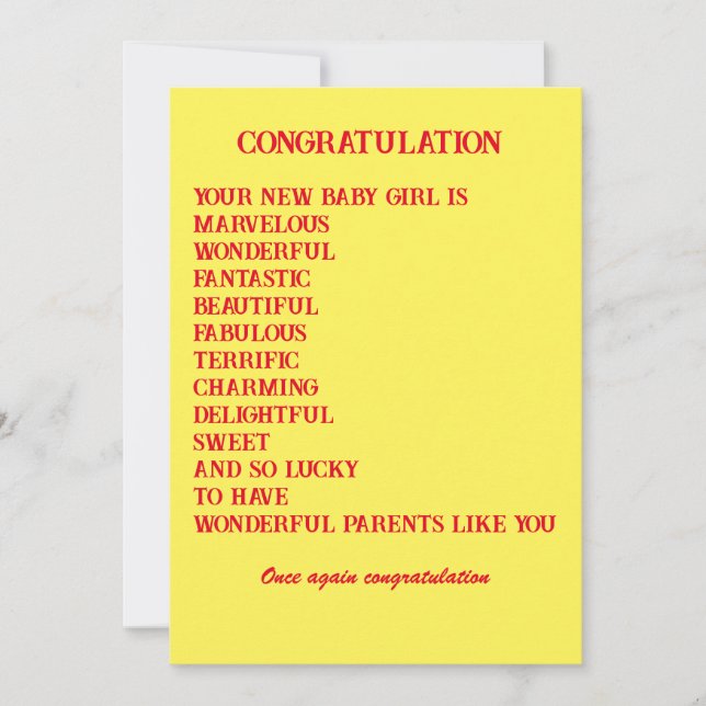 Önskemål-kort för baby julkort (Framsida)