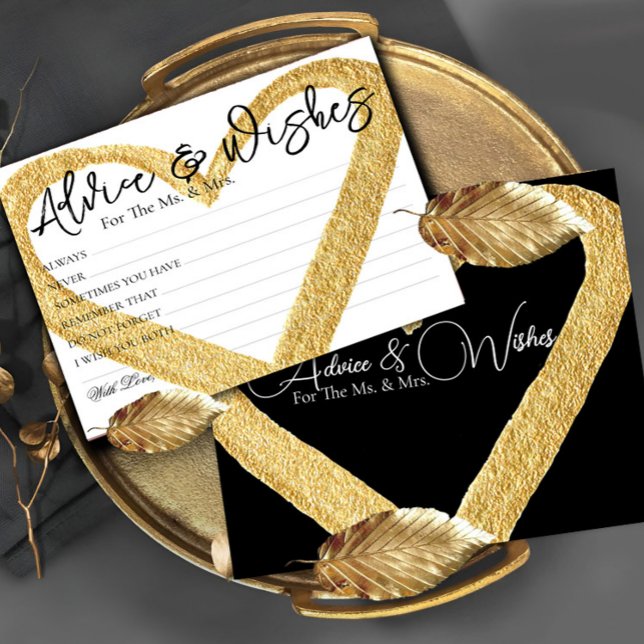 Önskemål kort för elegant med minimal Bröllop-rådg (Skapare uppladdad)