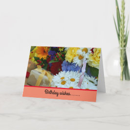 Önskemål-kort för mappad hälsning på födelsedagen kort