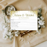 Önskemål kort för råd till glitter Elegant bröllop<br><div class="desc">Bröllop Advice och önskemål Cards for bride and groom keepsaké,  Önskemål för Mr & Mrs. - Möhippa,  Bachelorette Games.</div>