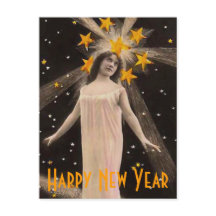 Önskemål med nya år med stjärnor