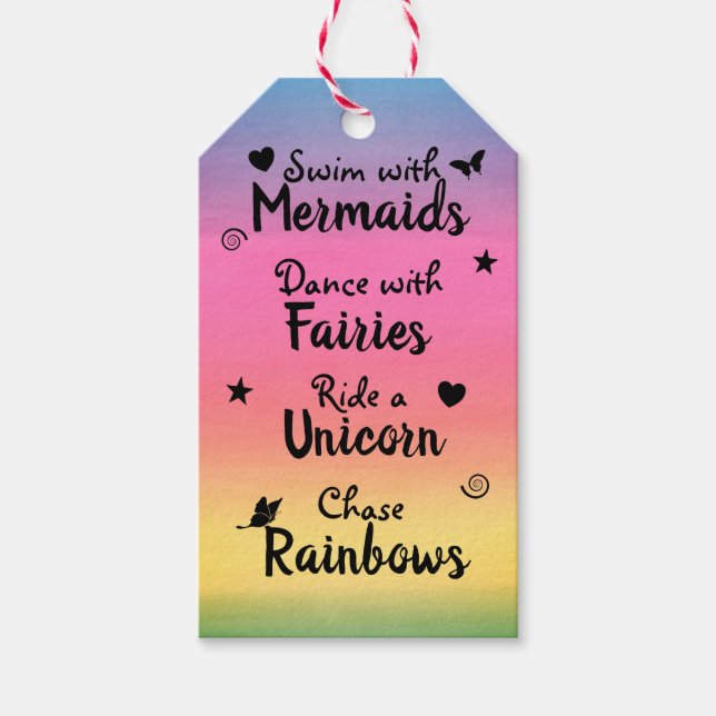 Önskemål och Dreams Gift Märkre Presentetikett (Framsidan)