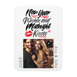 Önskemål och midnight-kylagtfoto magnet