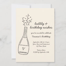 Önskemål Popping Champagne Flaska