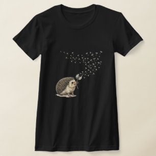 Önskepiggsvin som blåser på maskros t shirt