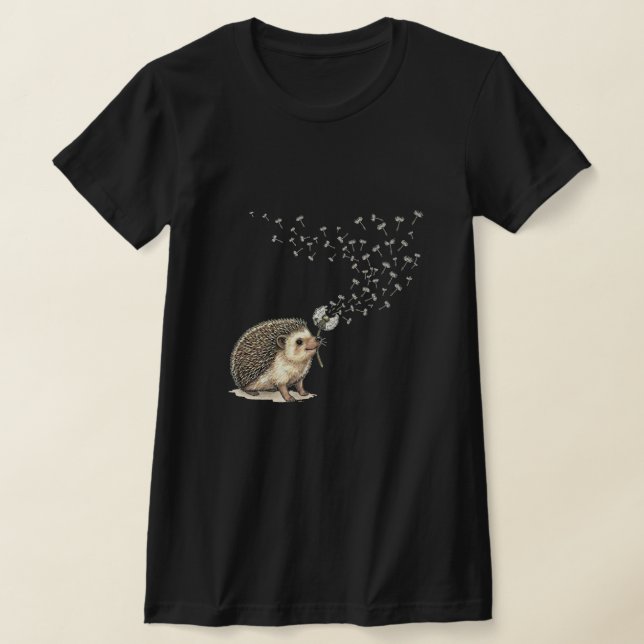 Önskepiggsvin som blåser på maskros t shirt (Laydown)