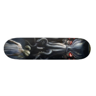 Önsketänkande v2: Cthulhu som skriver in vår v Old School Skateboard Bräda 21,6 Cm