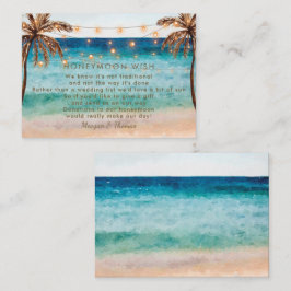 Önskkort för tropisk smekmånad tilläggskort