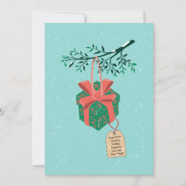 Önskning för presentruta julkort