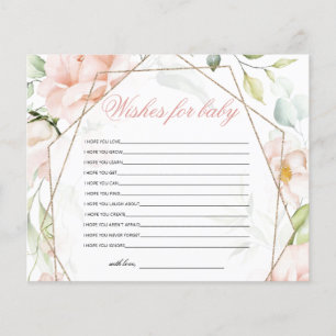 Önskningar för baby Elefant Rosa Baby Shower Lek
