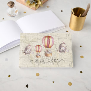 Önskningar för Bebis Varmt Luftballong Babyfiran Gästböcker