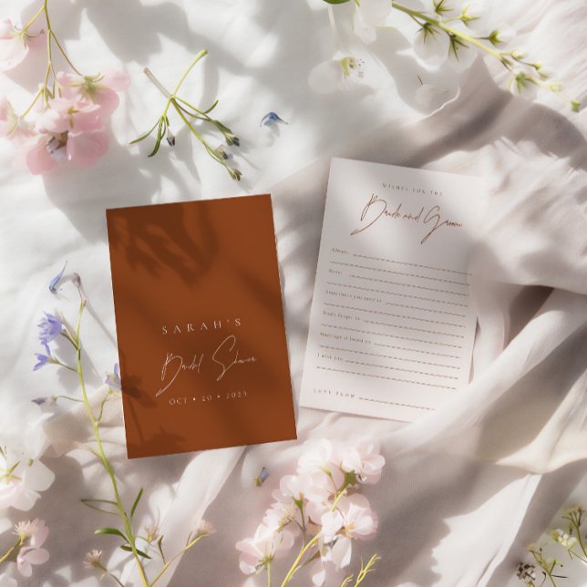 Önskningar för bruden & brudgummen Bröllopsfest sp (Wishes For The Bride & Groom Bridal Shower Game)