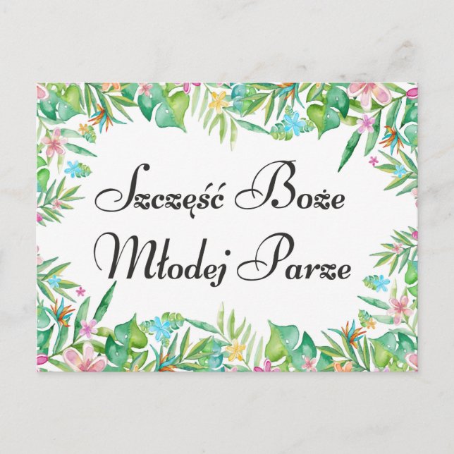 Önskningar för Ungt Polskt Par Vykort (Framsida)