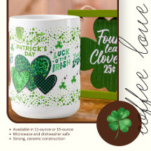 Önskningar till St. Patrick's Day Keramisk Mugg