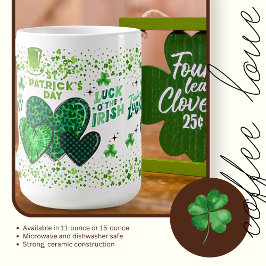 Önskningar till St. Patrick's Day Keramisk Mugg